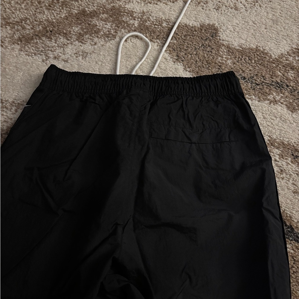 Nike Black Wind-Pant Joggers with White Accents - Picture 10 of 11